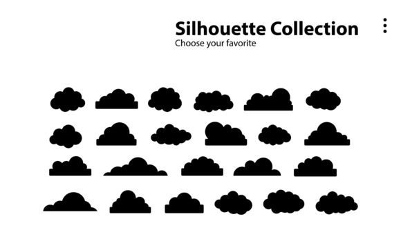 Download Cartoon Clouds Collection Set Background - Cartoon clouds Collection