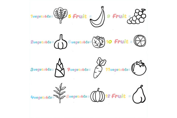 Download Procreate Brush Stamp | 21 Fruit and Veg - Brush stamp Collection