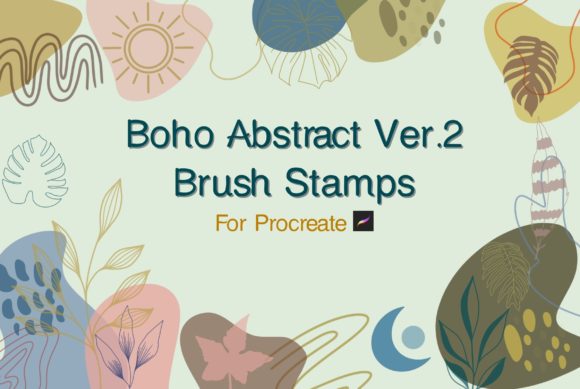 Download Boho Abstract Brush Stamps - Brush stamp Collection