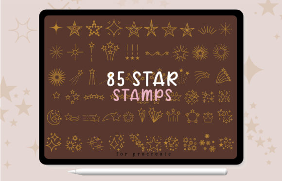 Download Brush Stamp Procreate - Star Sparkle - Brush stamp Collection