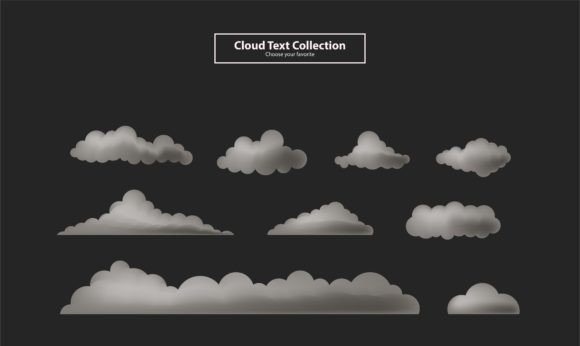 Download Cartoon Clouds Collection Set Background - Premium Resources