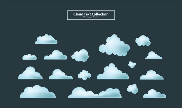 Download Cartoon Clouds Collection Set Background - Cartoon clouds Collection