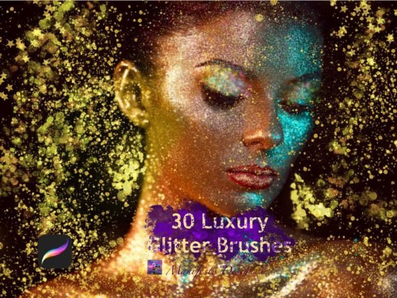 Download 30 Glitter Procreate Brushes - Premium Bundle