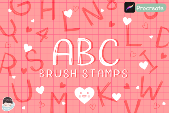 Download ABC Brush Stamps Procreate - Brush stamp Collection