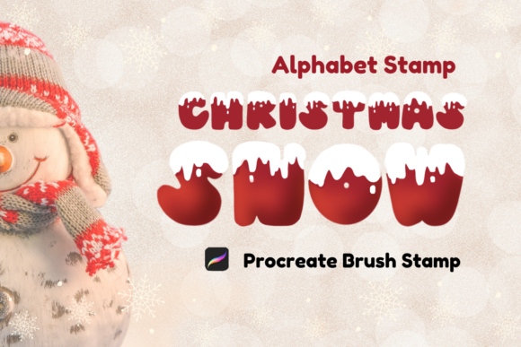 Download Procreate Brush Stamp : Christmas Snow - Brush stamp Collection