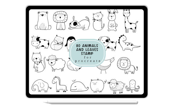 Download Brush Stamp Procreate - Animals Cartoon - Brush stamp Collection