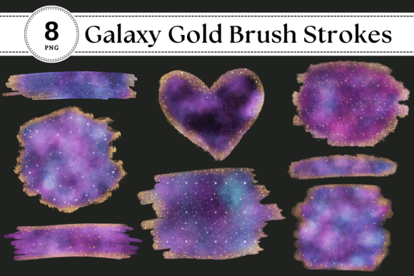 Download Starry Galaxy Brush Strokes PNG Clipart - Galaxy brush Collection