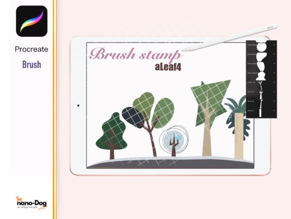 Download Procreate 30 Tree Element Brush Stamp Be - Brush stamp Collection