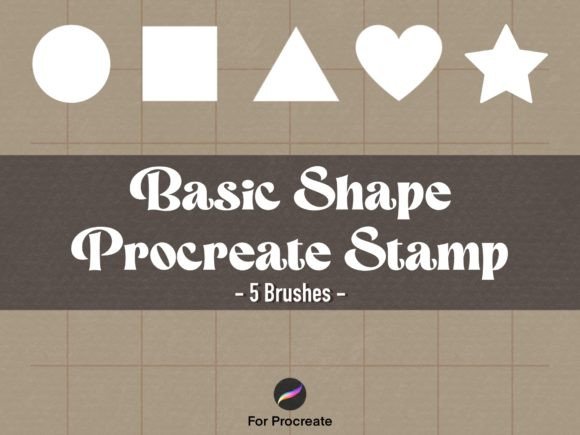 Download 5 Basic Shapes Procreate Brush Stamp - Brush stamp Collection