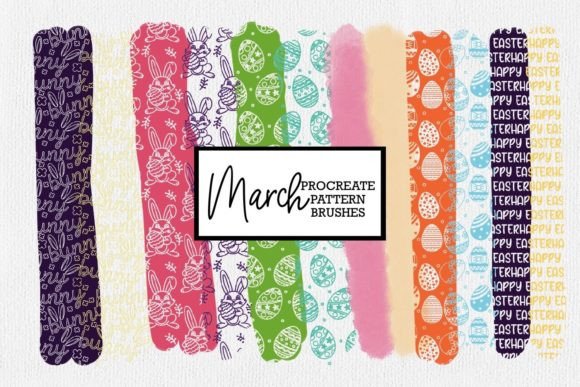 Download Easter Procreate Pattern Brushes | March - Procreate pattern brushes Collection