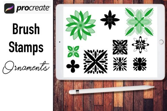 Download Procreate Brush Stamps Ornaments - Brush stamp Collection