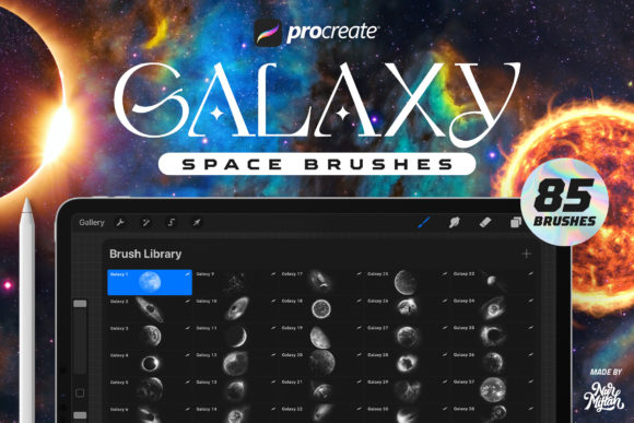 Download Procreate Galaxy Brushes Bundle - Galaxy brush Collection