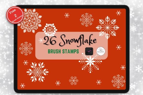 Download Snowflake Brush Stamp Procreate - Brush stamp Collection